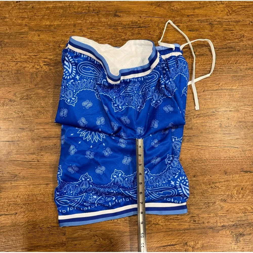 Collect and Select Trillest Blue Nipsey Hussle Swingman Basketball Shorts Men XL